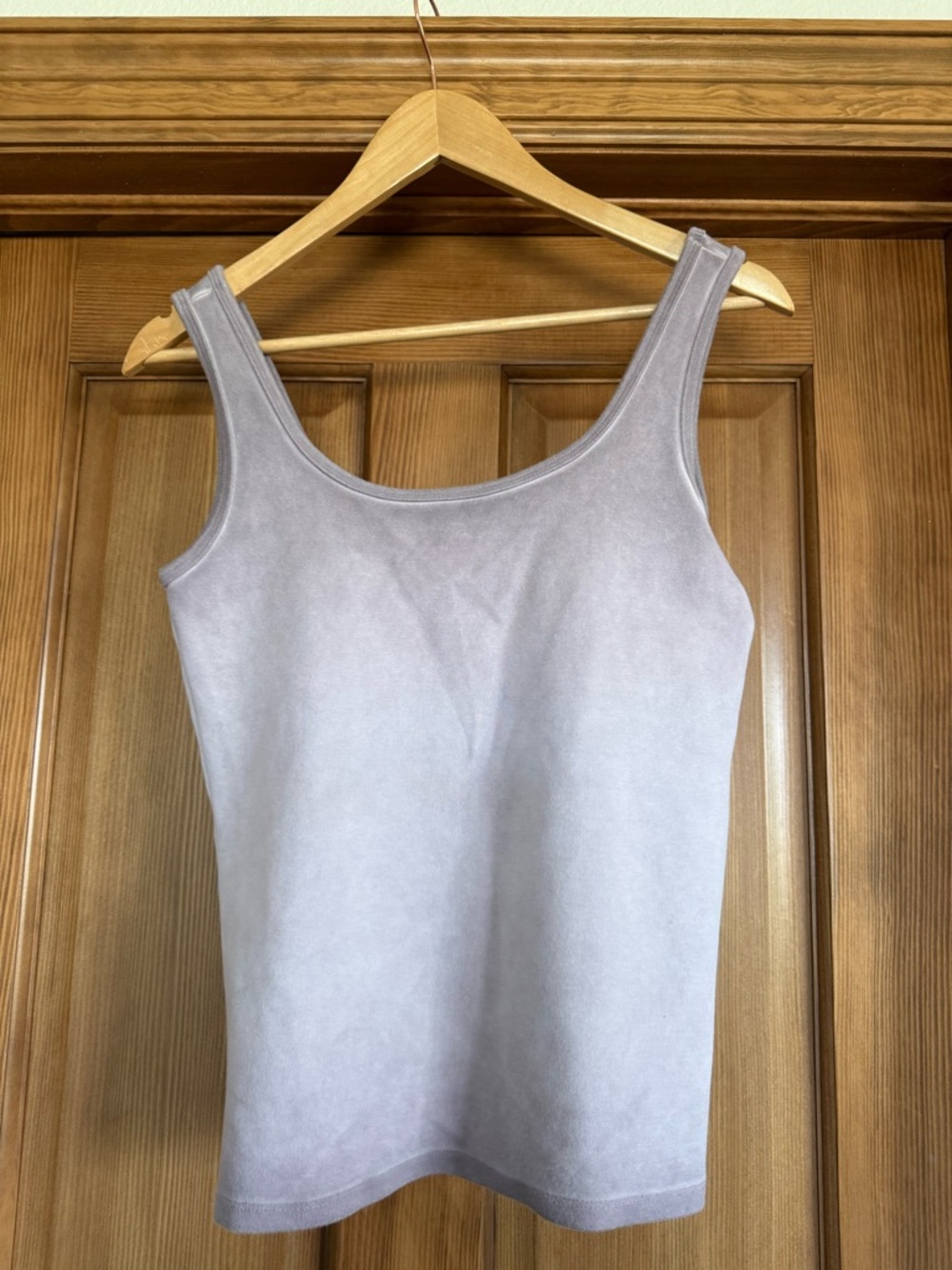 Zara Scoop Neck Tank Top in Light Lavender